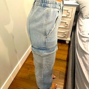 PACSUN woman’s baggy elastic waste cargo Jeans